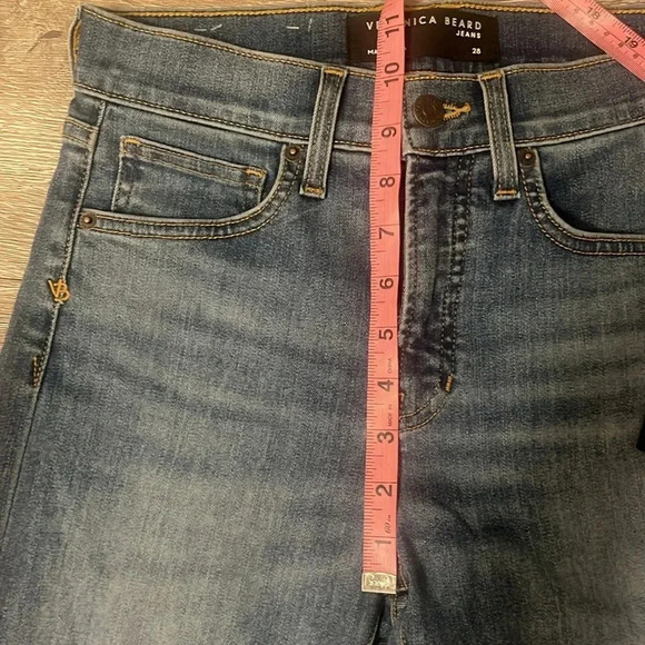 New NWT Veronica Beard Debbie High Rise Skinny Jeans size 28 keystone denim blue - Picture 7 of 9